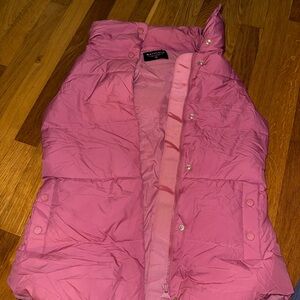 Athleta Pink Quilted Vest
